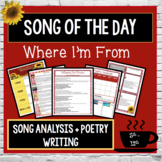 Where I'm From Song Analysis and Poetry Writing