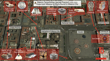 Preview of Where Important Aztec Artifacts were found in Mexico City – Infographic – 1 page