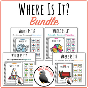 Preview of Where Is It? BUNDLE 4 Books About Prepositions (Interactive)