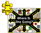 Where Is She Going INFO PUZZLE (English Communication Game)