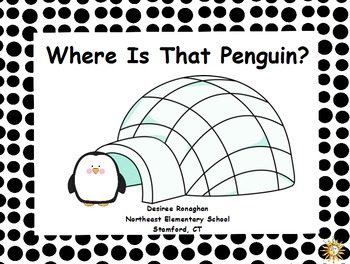 Preview of Where Is That Penguin? An Activeboard Math Center Activity (K.G.1)