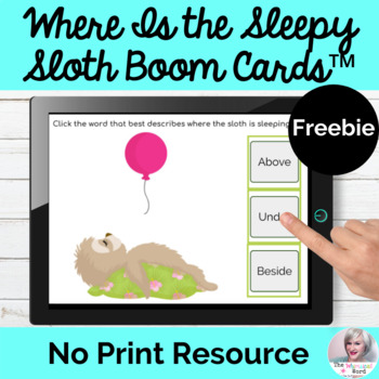 Preview of Positional Words Boom Cards™ Location Concepts NO PRINT | Distance Learning