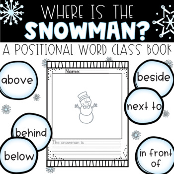 Preview of Where Is the Snowman? A Winter Positional Word Class Book