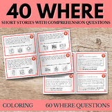 Where Question Short Stories Wh Question Auditory Reading 