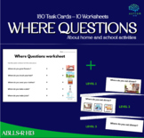 Where Questions I ABLLS-R H13 I 180 cards + 10 worksheets 