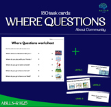 Where Questions I ABLLS-R H25 I 180 cards + 12 worksheets 