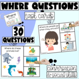 Where Questions Task Cards - Special Education - Speech & 