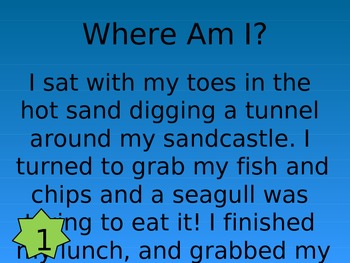 Preview of Where am I? Inferences interactive quiz game