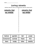 Where and When Adverbs Sort