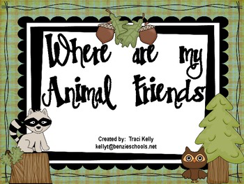 Preview of Where are my animal Friends?  Scott Foresman