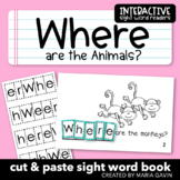 Zoo Theme Emergent Reader "Where are the Animals?" Sight W