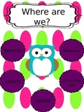 Where are we? (EDITABLE classroom door sign)