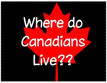 Preview of Where do Canadians Live Differentiated Activity