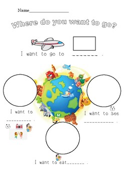 Preview of Where do you want to go? Worksheet