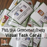 Where does the food go? Life Skill Task Cards (Special Ed & Autism)