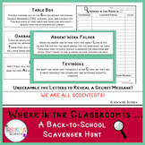 Where in the Room is... Classroom Scavenger Hunt (Editable)