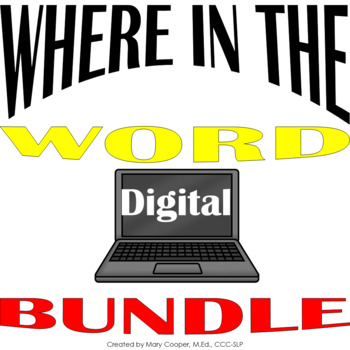 Preview of Where in the Word DIGITAL | No Print BUNDLE