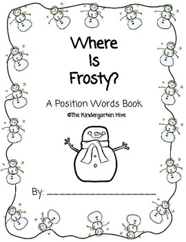 Preview of Where is Frosty?  A position words book