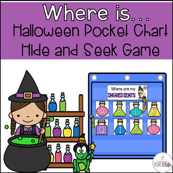 Preview of Where is Pocket Chart - Halloween edition (Hide and Find)