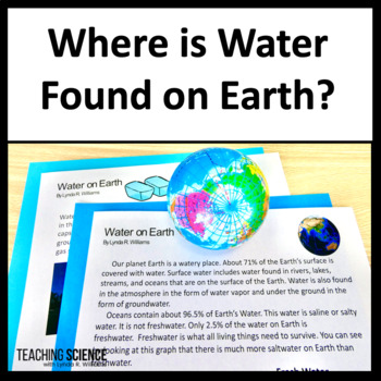 Preview of Water on Earth and Water Cycle - Where is Water Found on Earth