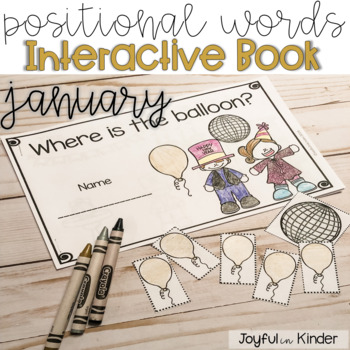 Preview of Where is the Balloon? {New Year's Positional Word Book}