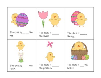 Where is the Chick?? Easter Prepositions by Jessica Allen | TPT