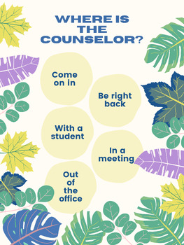 Preview of Where is the Counselor