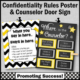 Where is the Counselor Door Sign Confidentiality Agreement