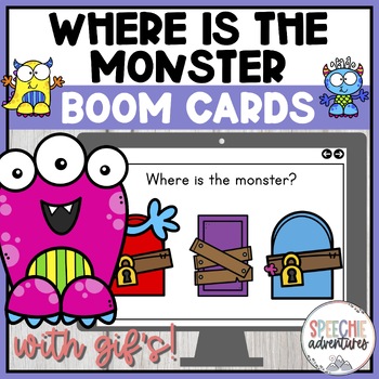 Preview of Where is the Monster with Gifs Boom Cards