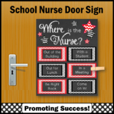Where is the Nurse Door Sign School Nurse Office Decor Red