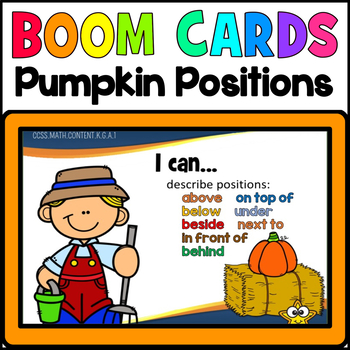 Preview of Distance Learning BOOM CARDS | Position Words