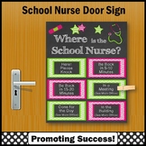 Where is the School Nurse Door Sign Nursing Office Decor G