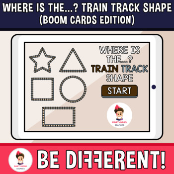 Preview of Where is the...? Train Track Shape (Boom Cards Edition)