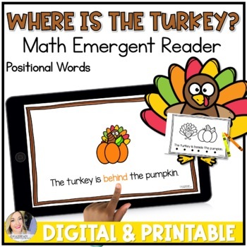 Preview of Where is the Turkey Positional Words Activities