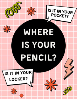 Preview of Where is your pencil?