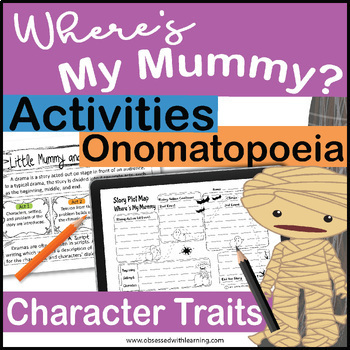 Preview of Where's My Mummy Activities, Onomatopoeia, Writing Craftivity, Literature Unit