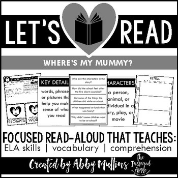 Preview of Where's My Mummy? Halloween Read Aloud - Literacy Companion