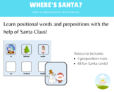 Where's Santa?:  Preposition Matching Game