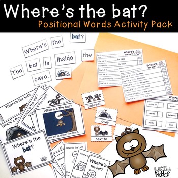 Preview of Where's the Bat Positional Words Activity Pack