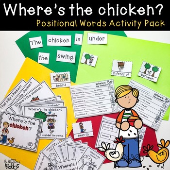 Preview of Where's the Chicken Positional Words Activity Pack