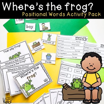 Preview of Where's the Frog Positional Words Activity Pack