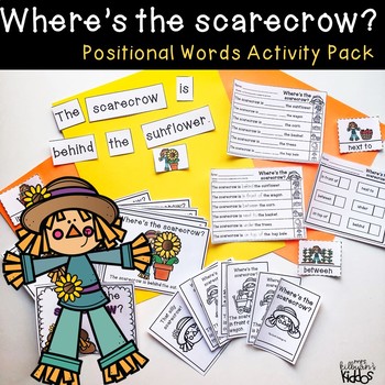 Preview of Where's the Scarecrow Positional Words Activity Pack