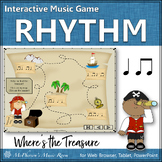 Music Game Eighth Notes & Quarter Notes Interactive Rhythm