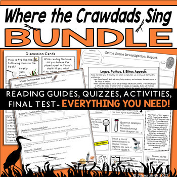 Preview of Where the Crawdads Sing Bundle: Reading Guides, Activities, Quizzes, Test