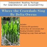 Where the Crawdads Sing Quizzes for Independent Reading an