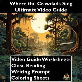 Preview of Where the Crawdads Sing Movie Guide: Worksheets, Reading, Writing, & More!
