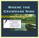 Where the Crawdads Sing, Novel Teaching Bundle for ELA, Bo
