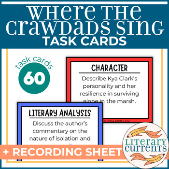 Preview of Where the Crawdads Sing| Owens | Analytical Task Cards | AP Lit HS ELA