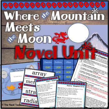 Preview of Where the Mountain Meets the Moon Novel Unit