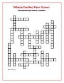 Where the Red Fern Grows: Analogy Crossword—Use with Bookm
